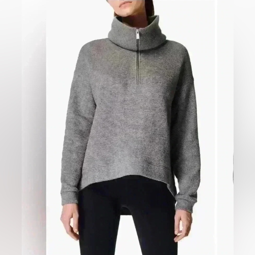 Sweaty Betty Restful Bouclé Half Zip Pullover Size 6